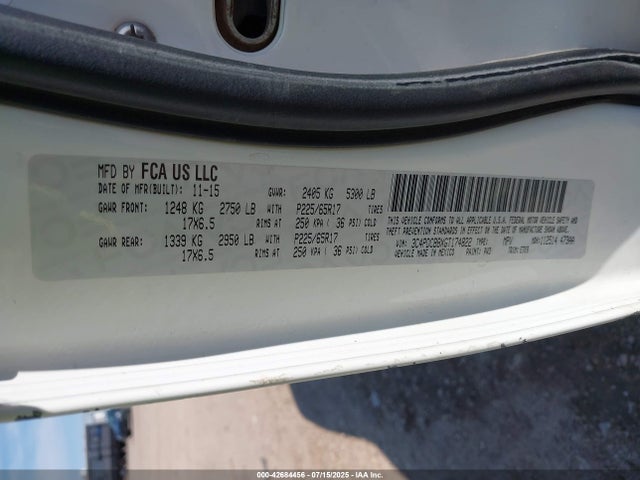 Dodge Journey 2016 3C4PDCBBXGT174822 Image 9