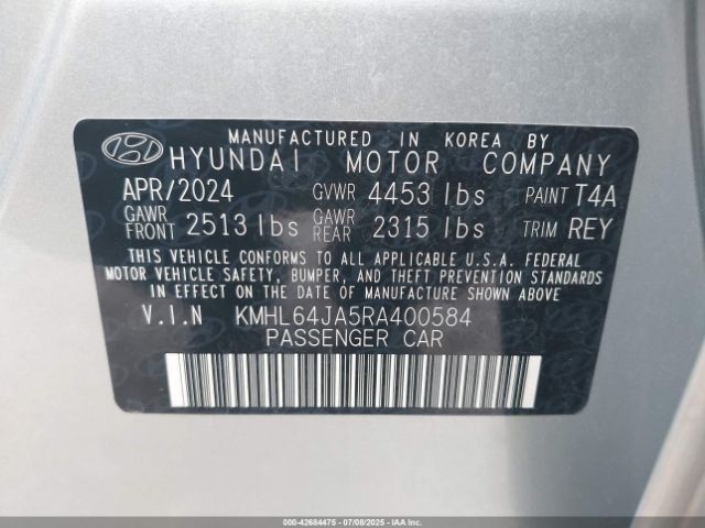 2024 HYUNDAI SONATA KMHL64JA5RA400584 Photo 8