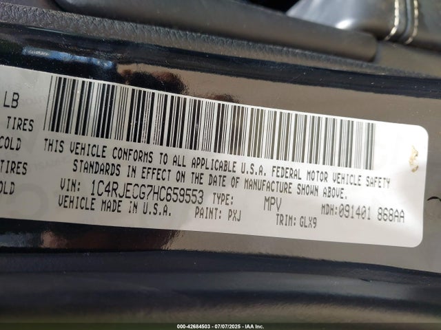 1C4RJECG7HC659553 Jeep 2017