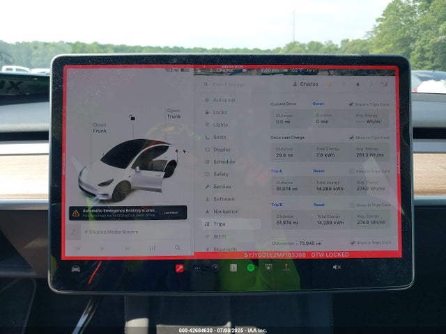 2021 TESLA MODEL Y 5YJYGDEE2MF183368 Photo 6