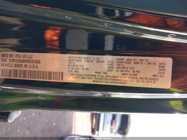 2024 JEEP WRANGLER 1C4PJXEN6RW224358 Photo 8