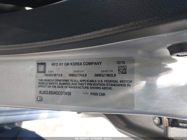 KL8CL6S04GC573439 Chevrolet eno - engine none