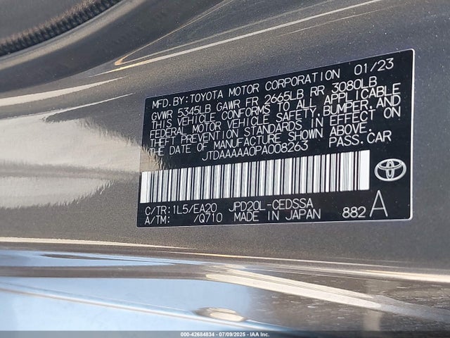 Toyota 3km 2023 JTDAAAAA0PA008263 Image 9