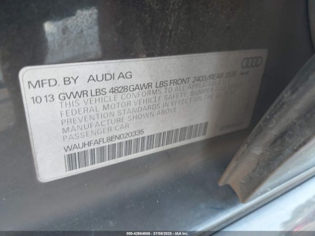 2014 AUDI A4 WAUHFAFL8EN020335 Photo 8