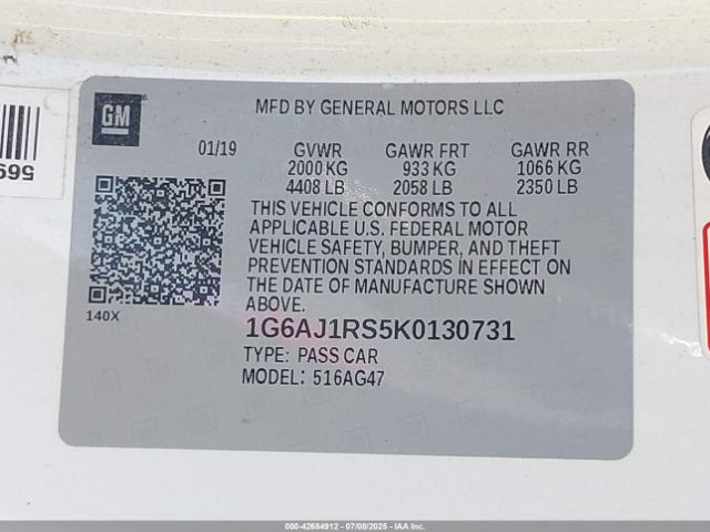 2019 CADILLAC ATS 1G6AJ1RS5K0130731 Photo 8