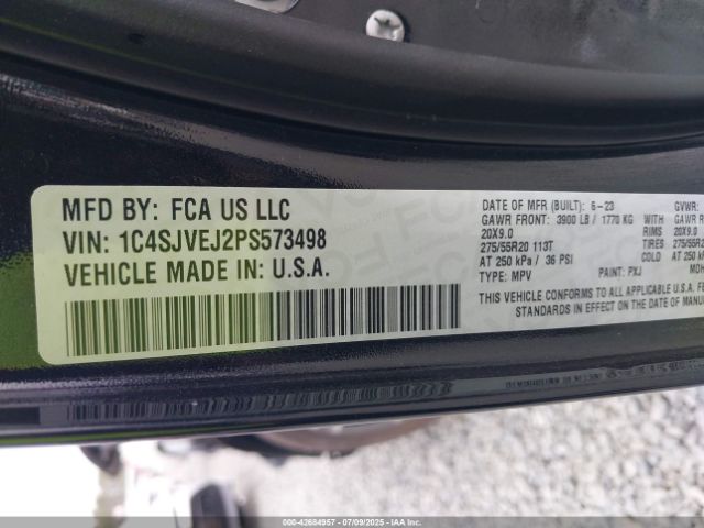 2023 JEEP GRAND WAGONEER 1C4SJVEJ2PS573498 Photo 8