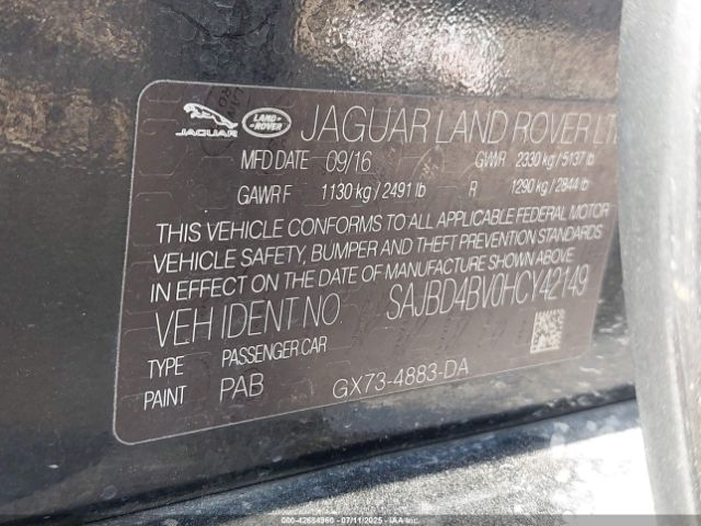 2017 JAGUAR XF SAJBD4BV0HCY42149 Photo 8