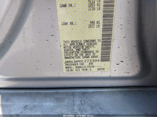 Nissan 2015 2015 1N4AL3AP4FC273304 Image 9