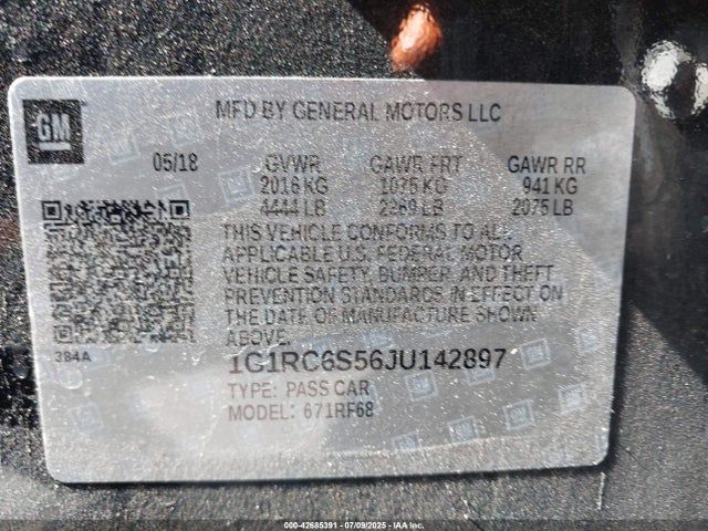 1G1RC6S56JU142897 Chevrolet l3a - direct injection, variable valve timing, hybrid, gen 1