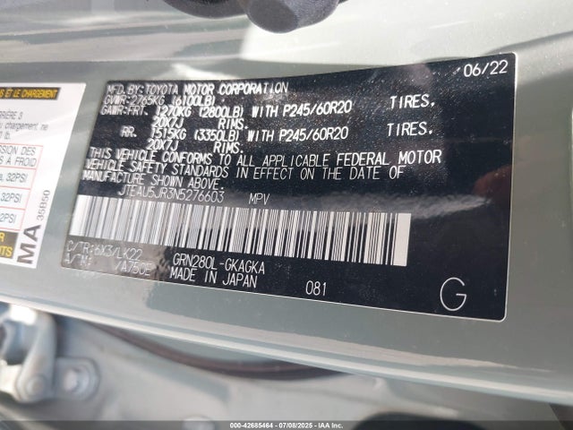 JTEAU5JR3N5276603 Toyota 4runner Trd Sport
