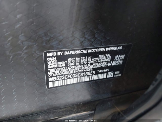 WB523CF00SCS18655 BMW Ix