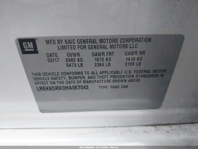 2017 CADILLAC CT6 PLUG-IN LREKK5RX0HA067043 Photo 8