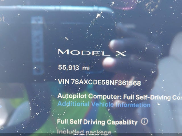 2022 TESLA MODEL X 7SAXCDE58NF361568 Photo 6