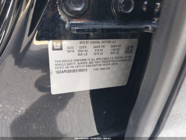2014 CADILLAC CTS 1G6AP5SX0E0185913 Photo 8