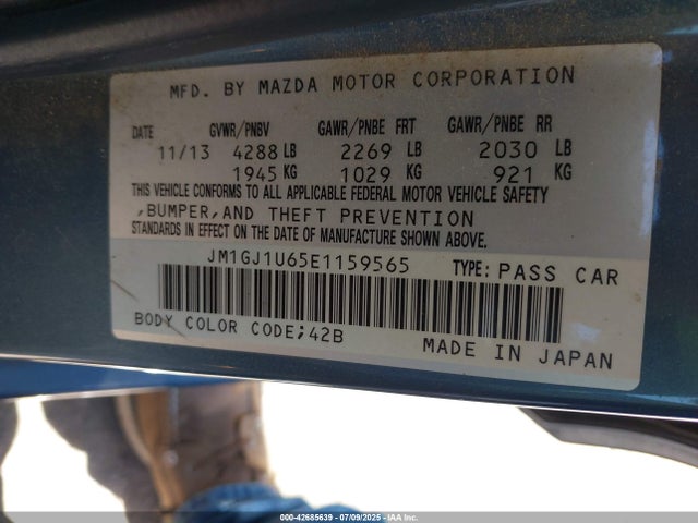 JM1GJ1U65E1159565 Mazda py