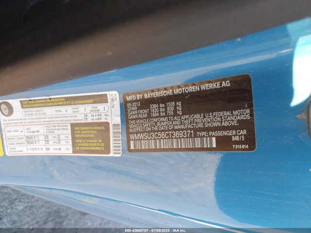 2012 MINI COOPER WMWSU3C56CT369371 Photo 8