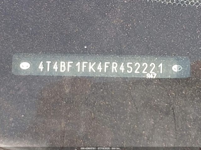 2015 TOYOTA CAMRY 4T4BF1FK4FR452221 Photo 8