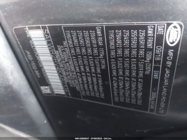 2019 LAND ROVER RANGE ROVER SPORT SALWR2RV4KA823367 Photo 8
