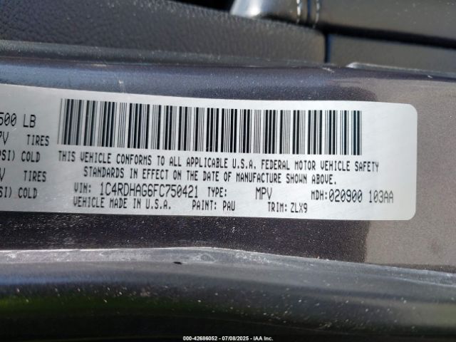 2015 DODGE DURANGO 1C4RDHAG6FC750421 Photo 8