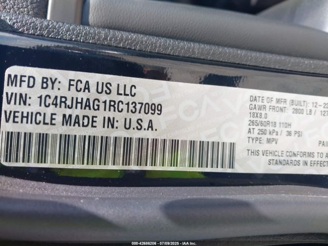 2024 JEEP GRAND CHEROKEE 1C4RJHAG1RC137099 Photo 8