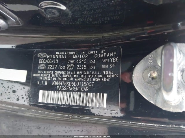 Hyundai dohc theta - fr 2014 KMHHT6KD5EU115007 Image 9