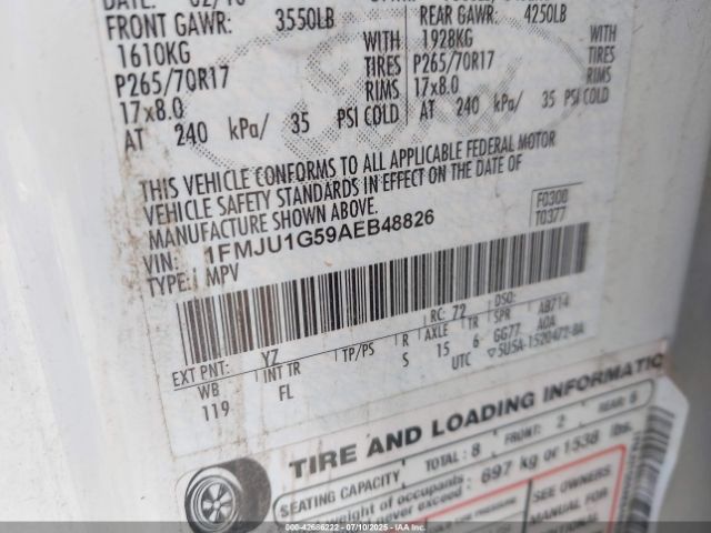 2010 FORD EXPEDITION 1FMJU1G59AEB48826 Photo 8