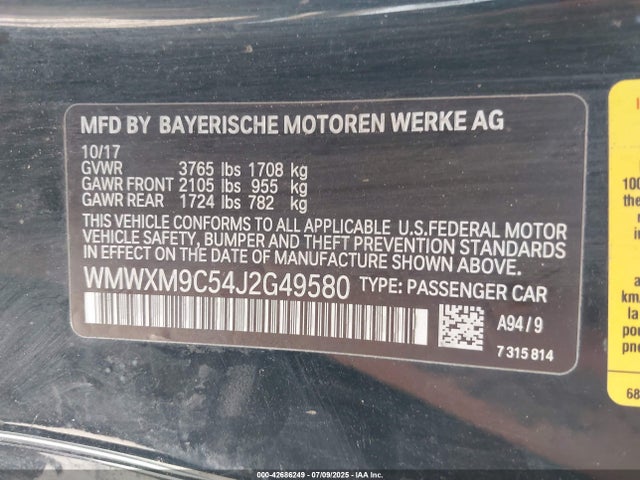 2018 MINI HARDTOP WMWXM9C54J2G49580 Photo 8