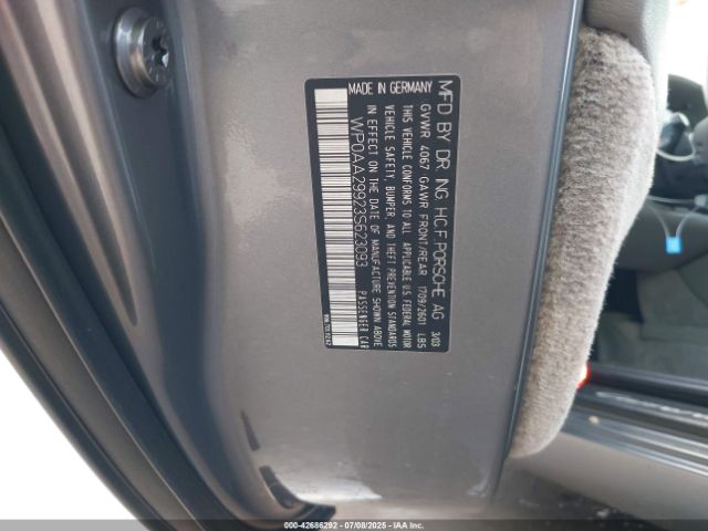 2003 PORSCHE 911 WP0AA29923S623093 Photo 8