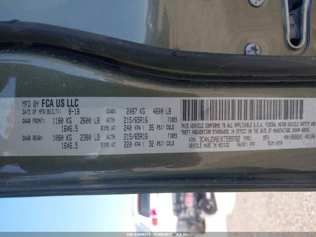 2019 JEEP COMPASS 3C4NJDAB1KT599782 Photo 8