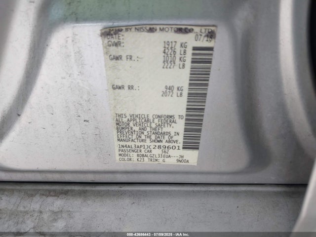 Nissan 2018 2018 1N4AL3AP1JC289601 Image 9