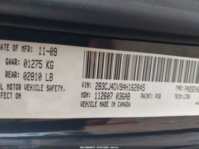 2010 DODGE CHALLENGER 2B3CJ4DV9AH162845 Photo 8