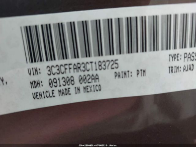 2012 FIAT 500 3C3CFFAR3CT183725 Photo 8