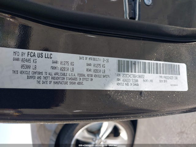 2C3CDXCT8GH196652 Dodge 2016