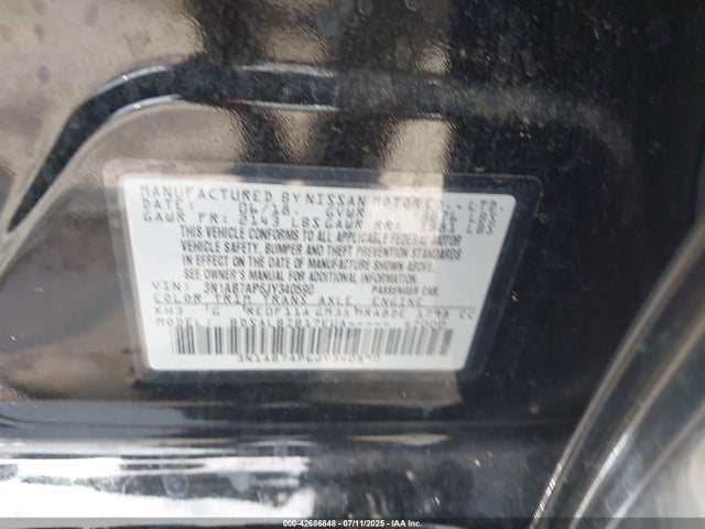 3N1AB7AP6JY340590 Nissan Sentra