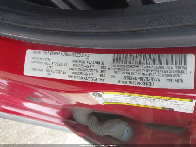 2015 FIAT 500L ZFBCFADH6FZ030774 Photo 8