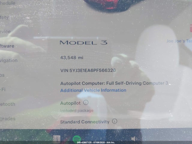 2023 TESLA MODEL 3 5YJ3E1EA6PF566326 Photo 6