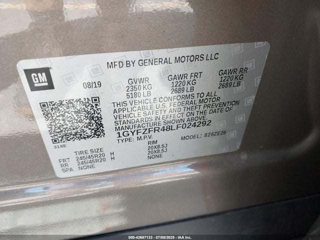 2020 CADILLAC XT4 1GYFZFR48LF024292 Photo 8