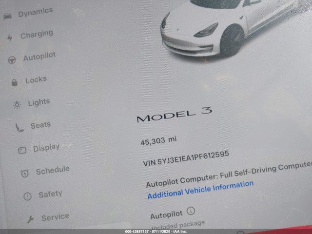 2023 TESLA MODEL 3 5YJ3E1EA1PF612595 Photo 6