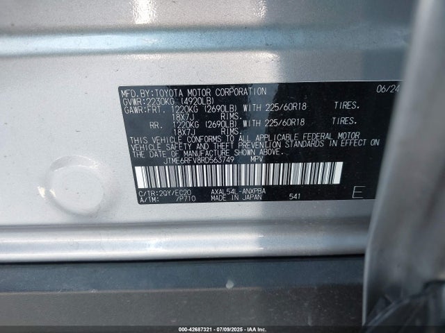 Toyota a25a-fxs 2024 JTME6RFV8RD563749 Image 9