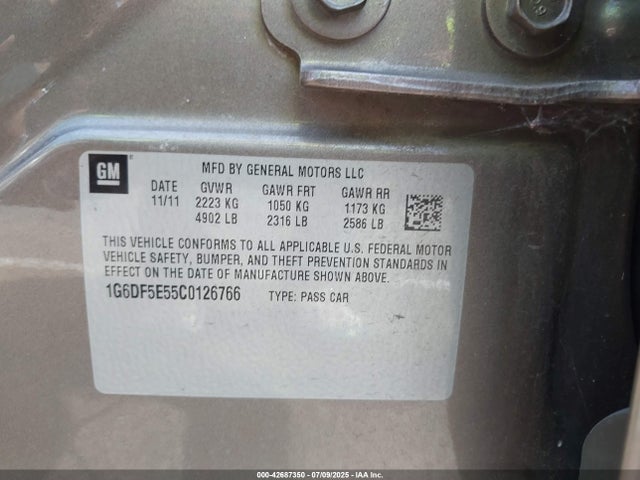 2012 CADILLAC CTS 1G6DF5E55C0126766 Photo 8