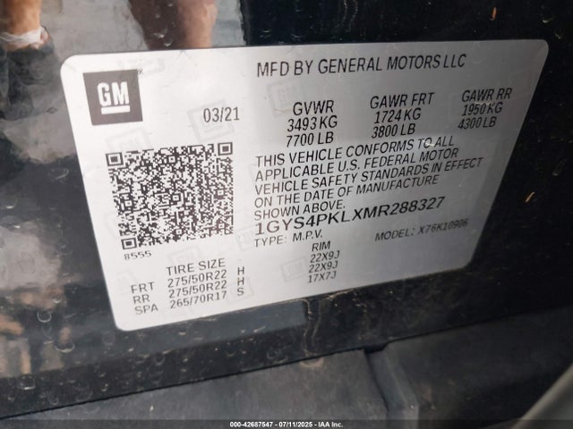 2021 CADILLAC ESCALADE ESV 1GYS4PKLXMR288327 Photo 8