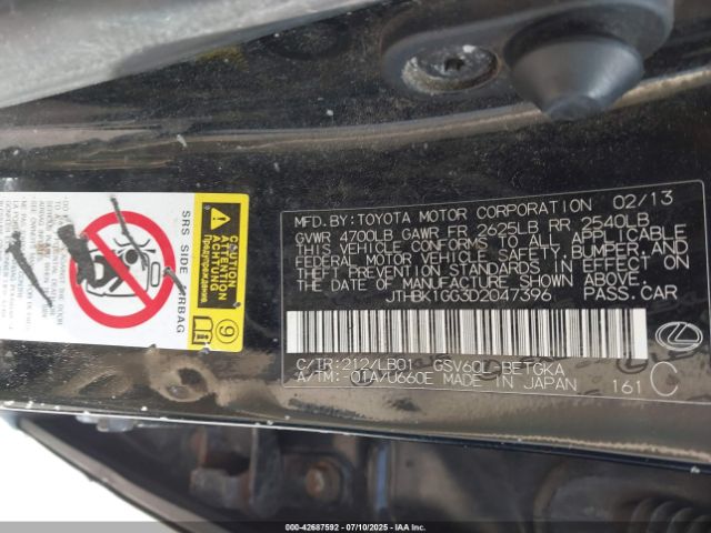 2013 LEXUS ES 350 JTHBK1GG3D2047396 Photo 8