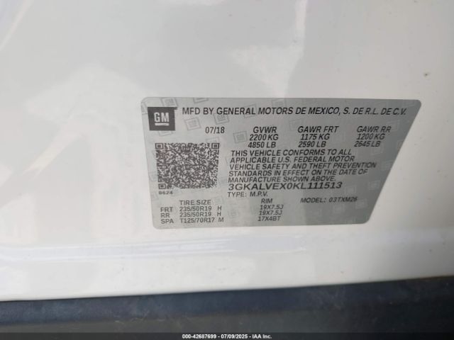 2019 GMC TERRAIN 3GKALVEX0KL111513 Photo 8