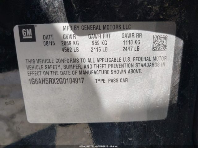 2016 CADILLAC ATS 1G6AH5RX2G0104917 Photo 8