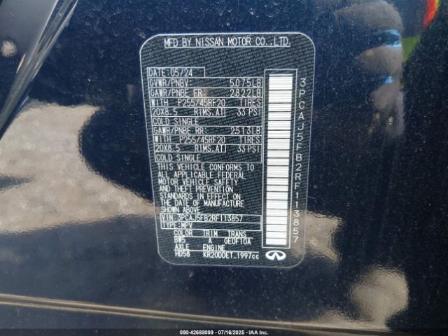 2024 INFINITI QX50 3PCAJ5FB2RF113857 Photo 8