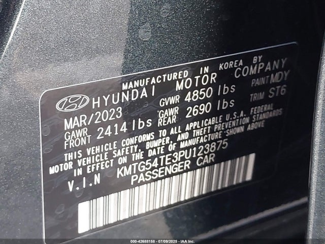KMTG54TE3PU123875 Genesis t-gdi lambda ii