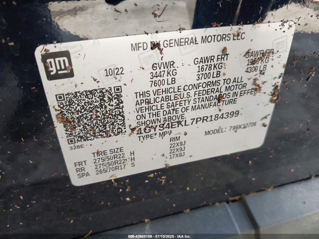 2023 CADILLAC ESCALADE 1GYS4EKL7PR184399 Photo 8