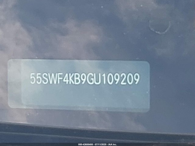 Продаж на аукціоні авто 2016 Mercedes-benz C 300 4matic/luxury 4matic/sport 4matic, vin: 55SWF4KB9GU109209, номер лоту: 42688488