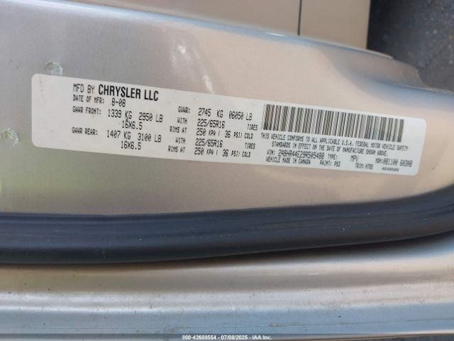 2009 CHRYSLER TOWN & COUNTRY 2A8HR44E29R505488 Photo 8