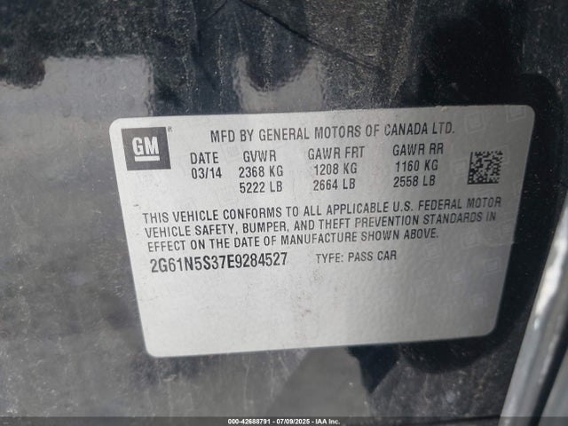 2014 CADILLAC XTS 2G61N5S37E9284527 Photo 8